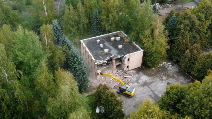 Снос зданий в Поварово